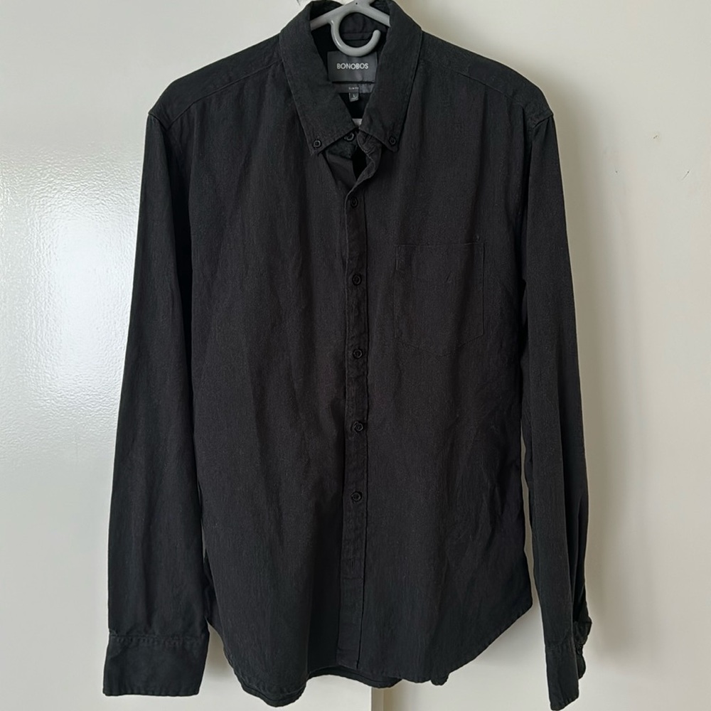 Bonobos slim fit long sleeve button down.